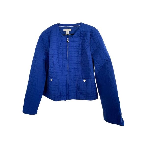 Chico’s size Medium (1) quilted cropped jacket - Picture 1 of 8